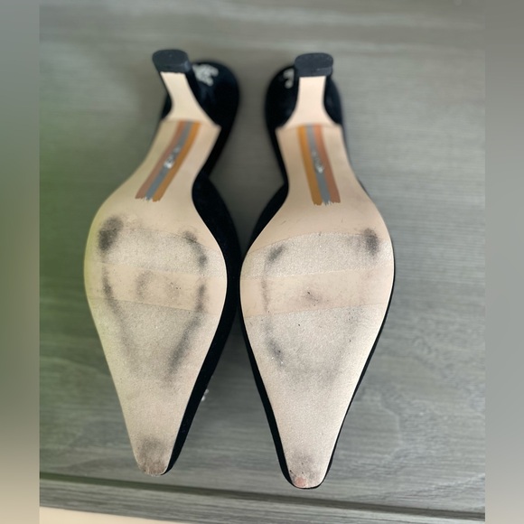 Sam Edelman Brit Luster Mule Black Velvet Size 7M - Picture 4 of 4